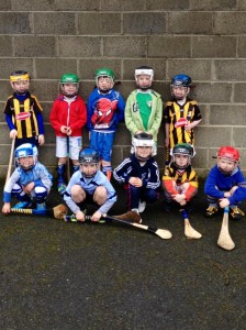 First day of training for a new batch of hurlers - U6s