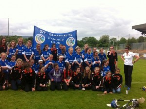 St. Brigid's with hosts Lavey who came to support the girls in the shield semi final