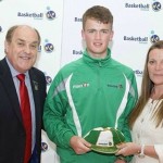 Colum receiving his U16 cap this summer